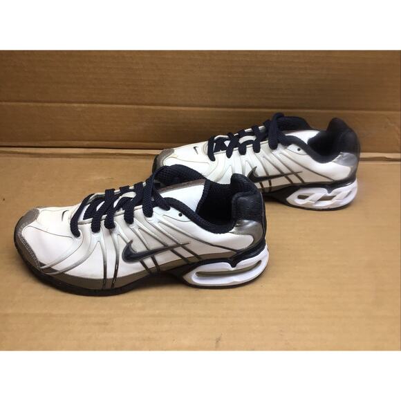 2011 Nike Air Max Torch 5 White & Gray Silver Size 7Y or Men 7 or Women 8.5 - Picture 4 of 8